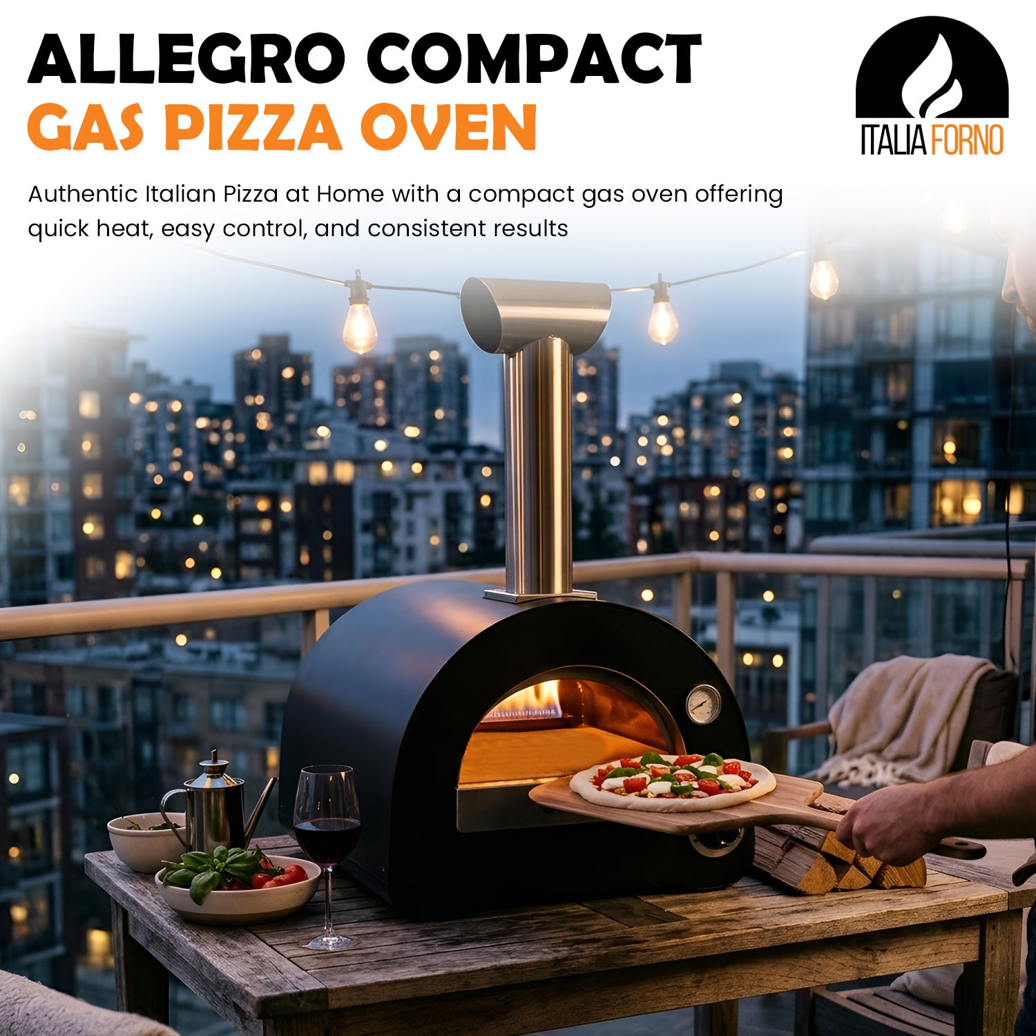 Allegro Compact Gas Pizza Oven | ItaliaForno – Italia Forno