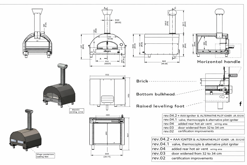 Allegro Compact Gas Pizza Oven by ItaliaForno