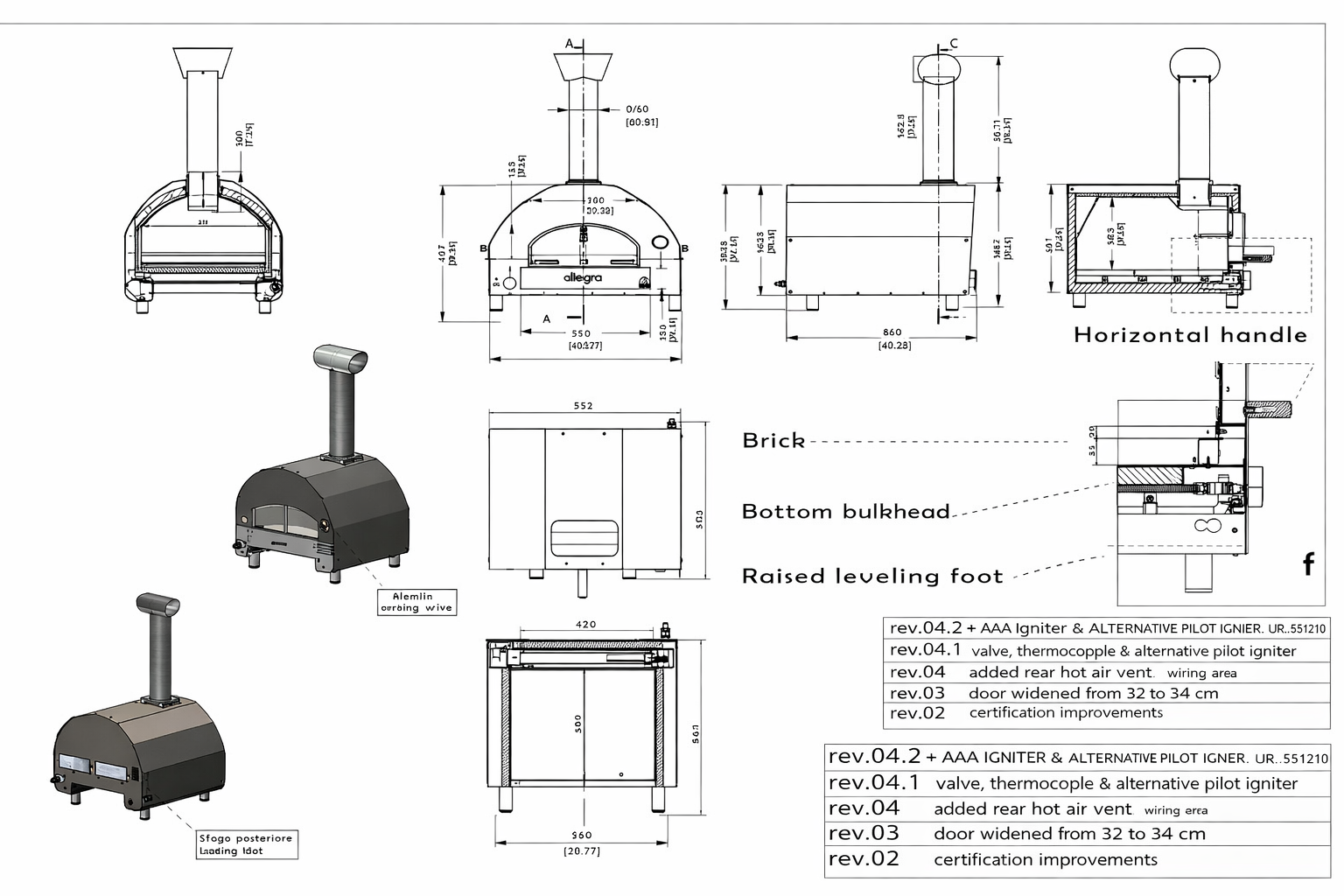 Allegro Compact Gas Pizza Oven by ItaliaForno