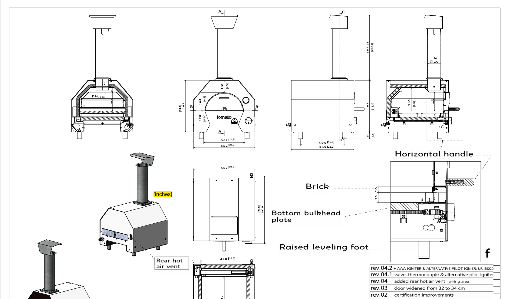 Fornello Compact Gas Pizza Oven by ItaliaForno